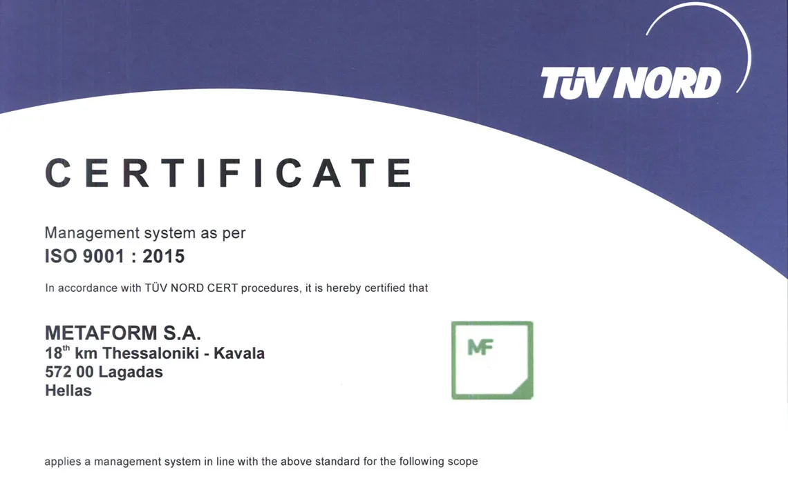 Erlangung des Zertifikats ISO 9001:2015
