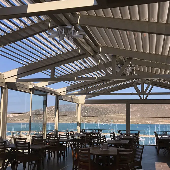 aluminium pergola restaurant meerblick metaform aluminium pergola restaurant meerblick metaform